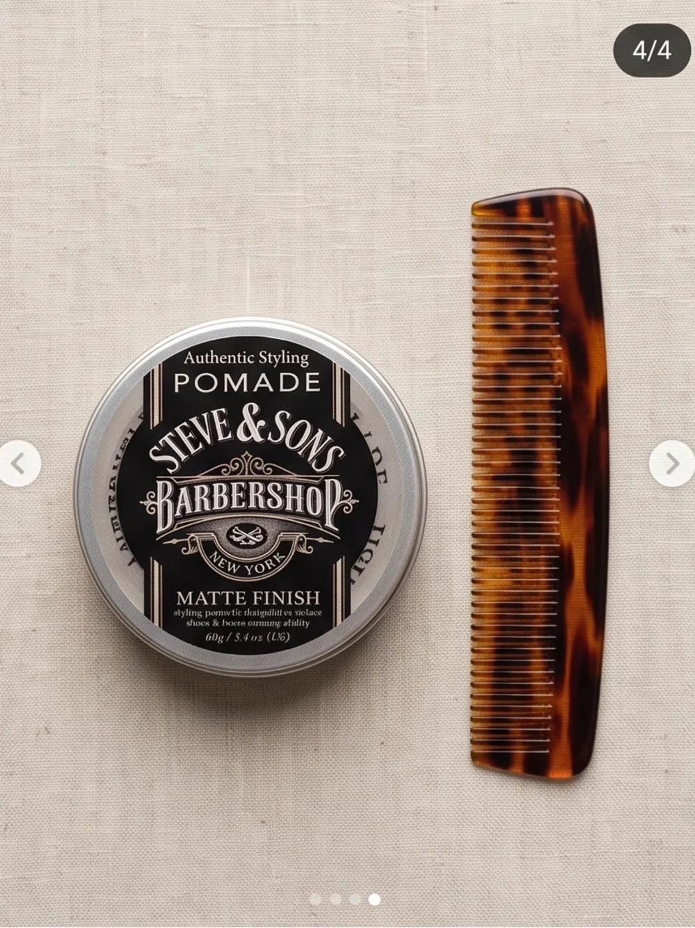 Matte Finish Pomade - Black Packaging